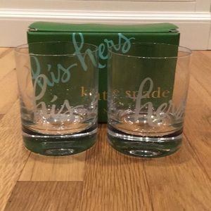 Kate Spade Two of a Kind Old Fashioned Glasses